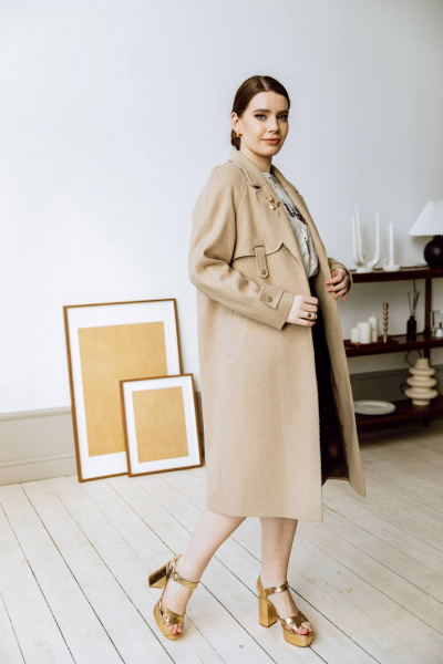 Пальто КАЛИНКА ВД-3481-В23 имбирный - фото 2