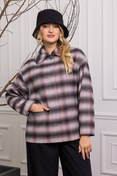 Куртка КАЛИНКА ВД-4194-О24 серо-розовый - фото 5