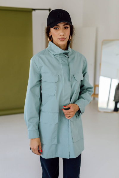 Плащ КАЛИНКА ВП-3215-В24 мятно-коричневый - фото 6