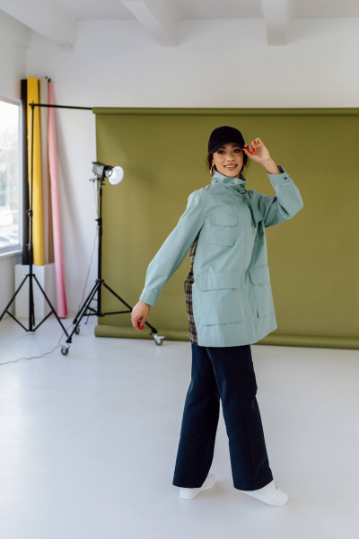 Плащ КАЛИНКА ВП-3215-В24 мятно-коричневый - фото 4