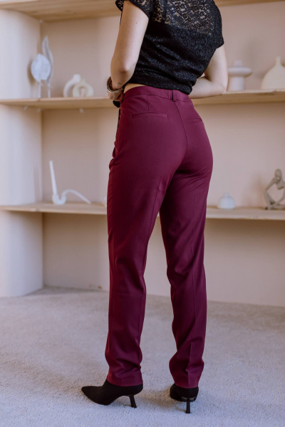 Брюки КАЛИНКА ВП-3820А-О23 бордовый - фото 3