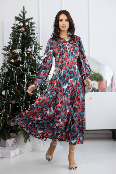 Платье КАЛИНКА ВП-4252-В24 мультиколор - фото 1