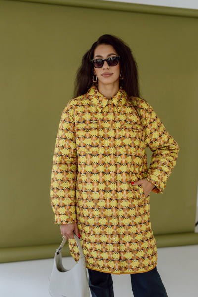 Полупальто КАЛИНКА ВС-3915-В24 мультиколор - фото 8