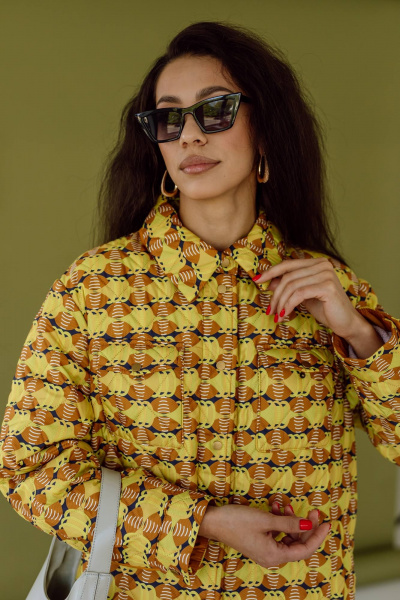 Полупальто КАЛИНКА ВС-3915-В24 мультиколор - фото 4