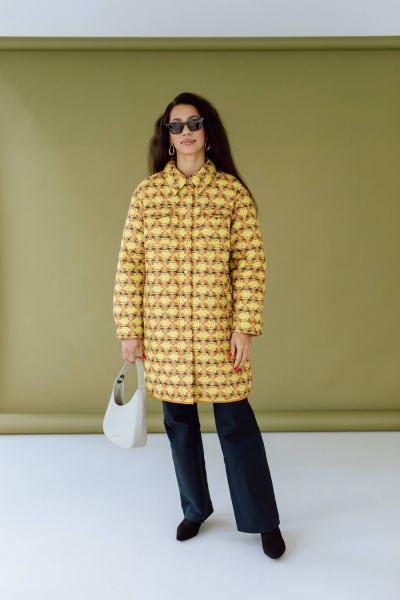 Полупальто КАЛИНКА ВС-3915-В24 мультиколор - фото 2