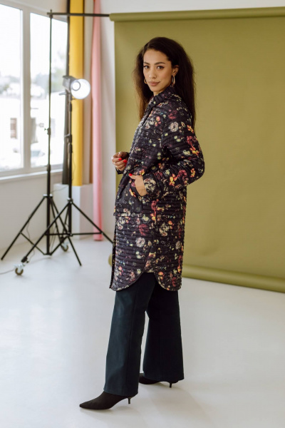 Пальто КАЛИНКА ВС-3979-В24 мультиколор - фото 3