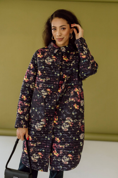 Пальто КАЛИНКА ВС-3979-В24 мультиколор - фото 2