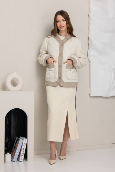Куртка КАЛИНКА ВС-4511-В25 молочный - фото 4
