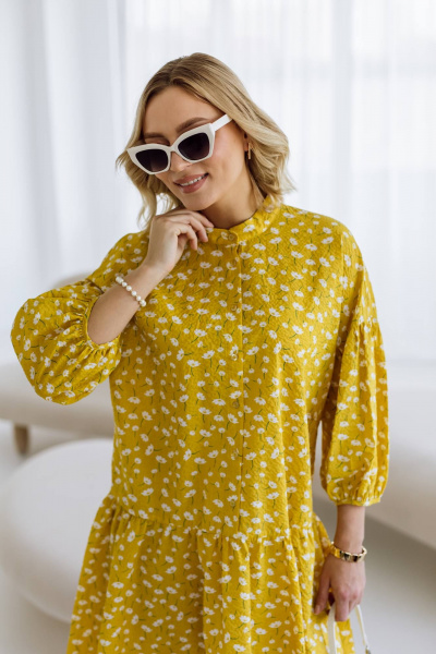 Платье КАЛИНКА ВХ-3662-Л24 желтый - фото 6