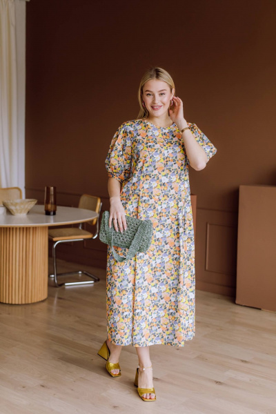 Платье КАЛИНКА ВХ-3957-Л24 мультиколор - фото 6