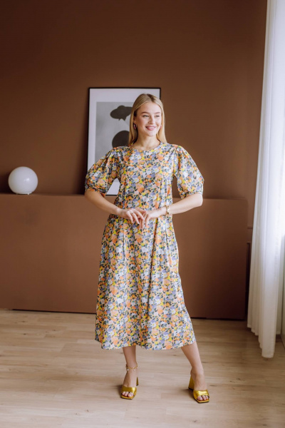 Платье КАЛИНКА ВХ-3957-Л24 мультиколор - фото 2