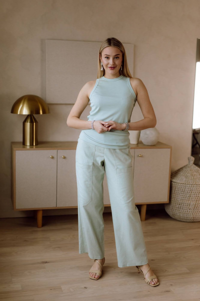 Брюки КАЛИНКА ВХ-4155-Л24 синий - фото 1