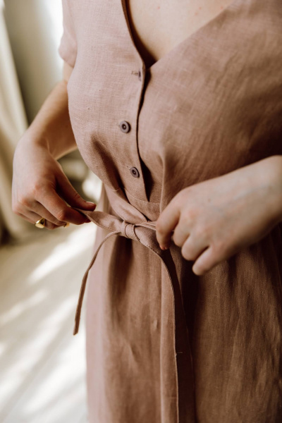 Платье КАЛИНКА КЛ-7535-Л23 пыльно-розовый - фото 4