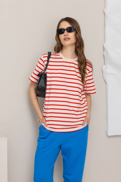 Джемпер КАЛИНКА КТ-8377-В25 красный - фото 6