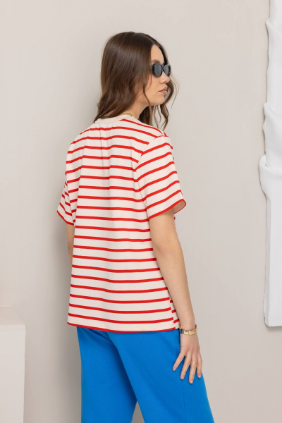 Джемпер КАЛИНКА КТ-8377-В25 красный - фото 4