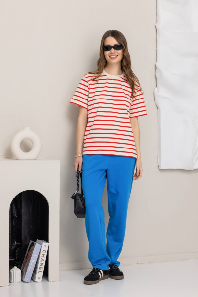 Джемпер КАЛИНКА КТ-8377-В25 красный - фото 3