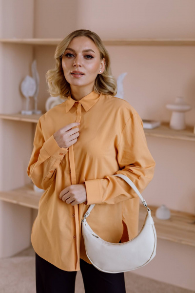 Блуза КАЛИНКА КХ-8075-О23 светло-оранжевый - фото 2