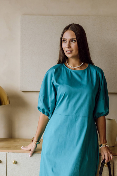 Платье КАЛИНКА КХ-8083-Л24 бирюзовый - фото 4