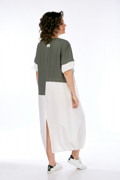 Платье Диомант 2049 олива - фото 10