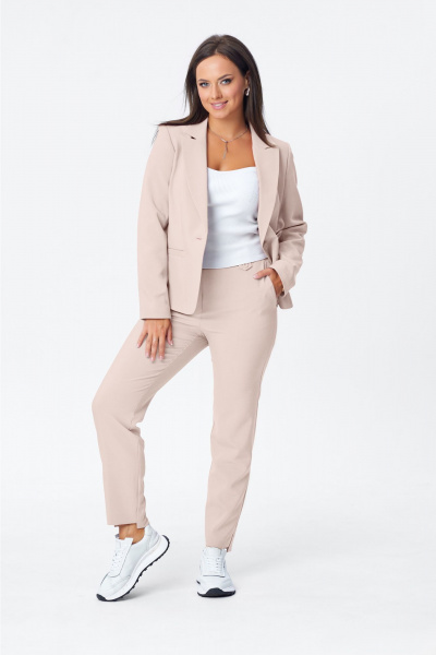 Брюки, жакет Vilena 1003 кремовый - фото 1