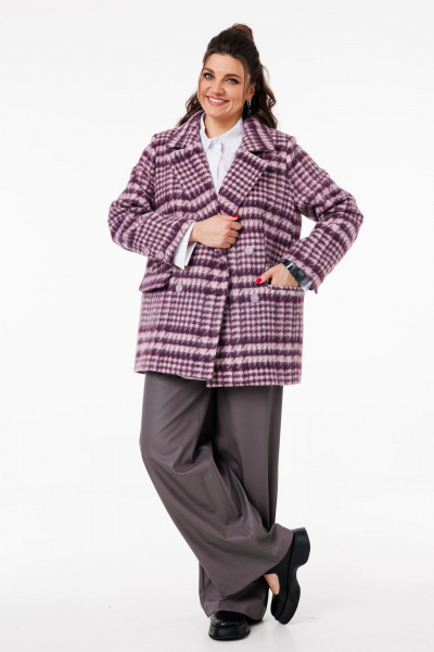 Жакет Anelli 1525 дымчатая_орхидея - фото 4