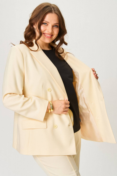 Брюки, жакет SOVA 11285 желтый - фото 7