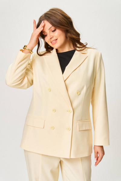 Брюки, жакет SOVA 11285 желтый - фото 6