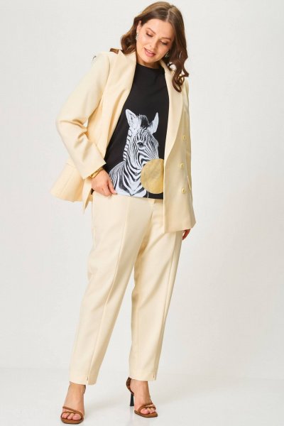 Брюки, жакет SOVA 11285 желтый - фото 2