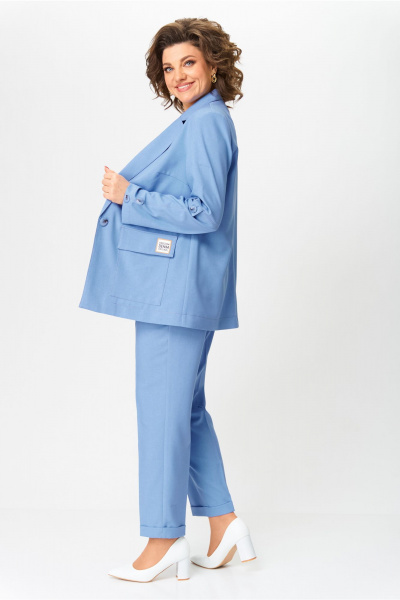 Брюки, жакет, топ Bonna Image 987/3 джинсовый - фото 13