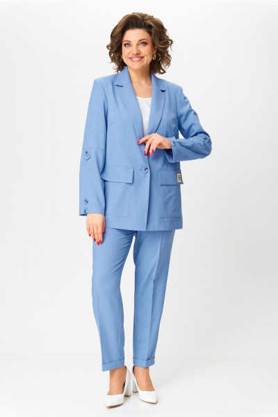 Брюки, жакет, топ Bonna Image 987/3 джинсовый - фото 1