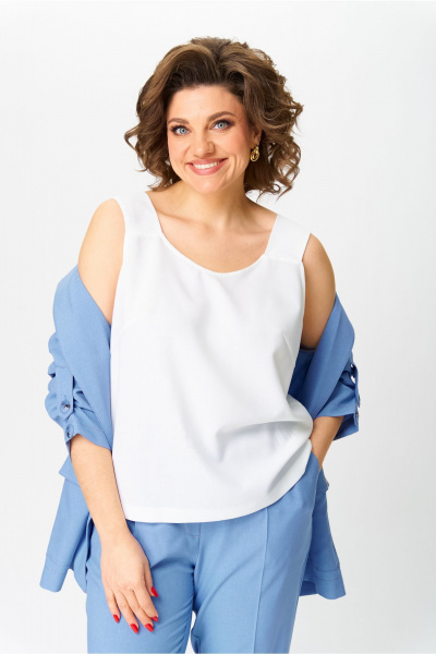 Брюки, жакет, топ Bonna Image 987/3 джинсовый - фото 12