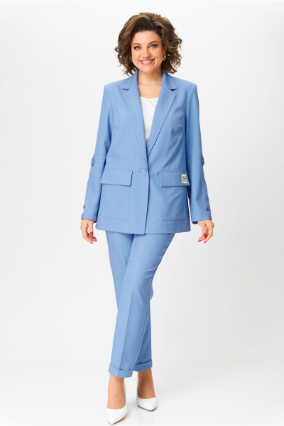 Брюки, жакет, топ Bonna Image 987/3 джинсовый - фото 8