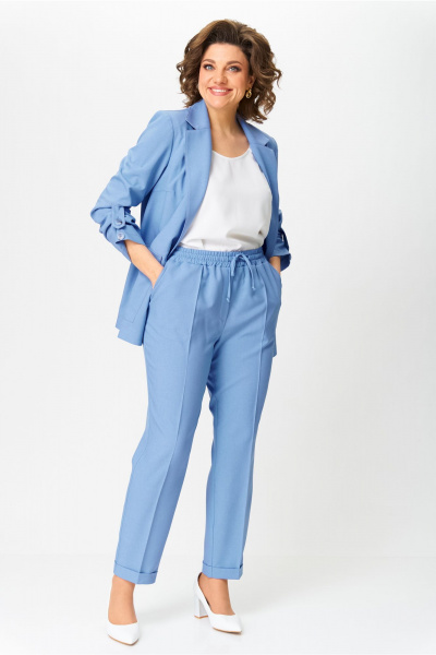 Брюки, жакет, топ Bonna Image 987/3 джинсовый - фото 6