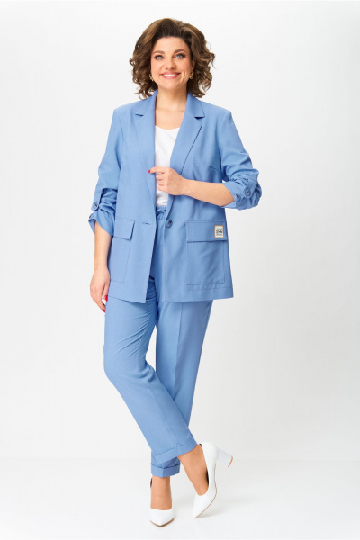 Брюки, жакет, топ Bonna Image 987/3 джинсовый - фото 5