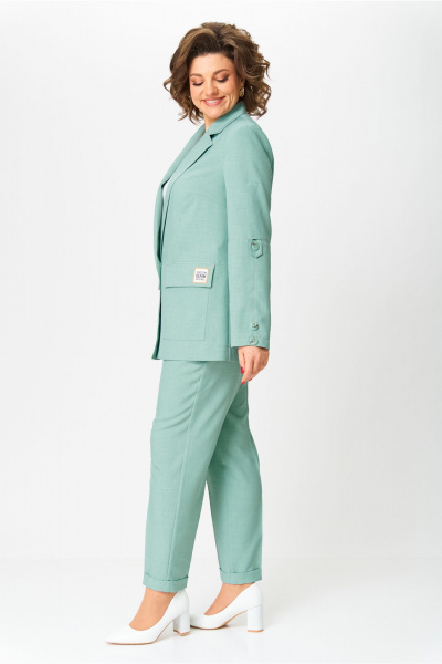 Брюки, жакет, топ Bonna Image 987/4 зеленый - фото 14