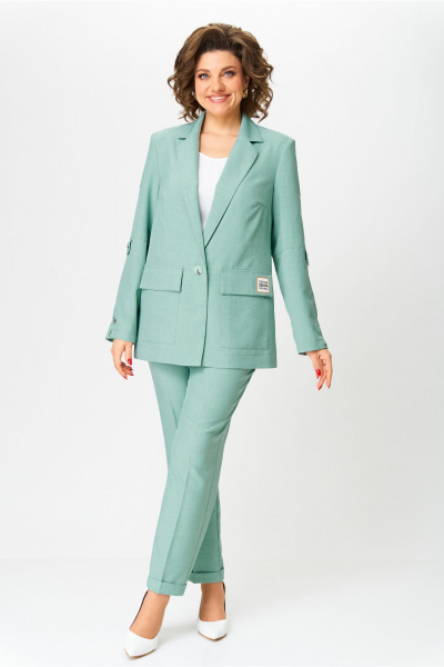 Брюки, жакет, топ Bonna Image 987/4 зеленый - фото 13