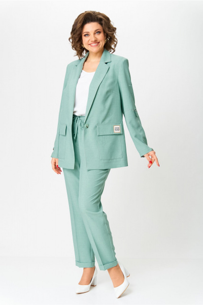 Брюки, жакет, топ Bonna Image 987/4 зеленый - фото 12