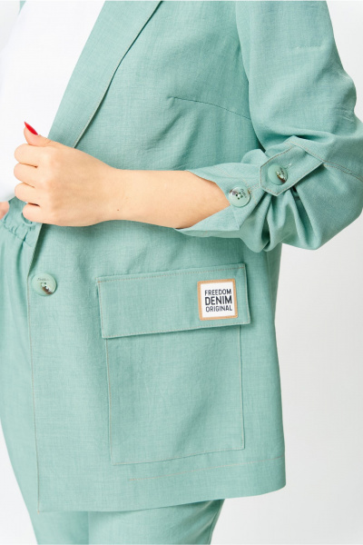Брюки, жакет, топ Bonna Image 987/4 зеленый - фото 9
