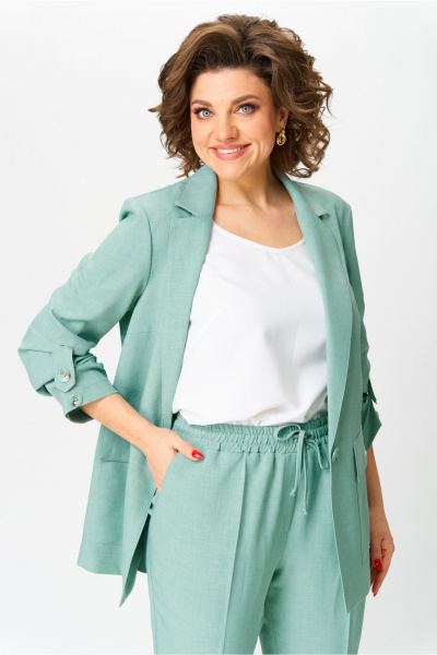 Брюки, жакет, топ Bonna Image 987/4 зеленый - фото 7