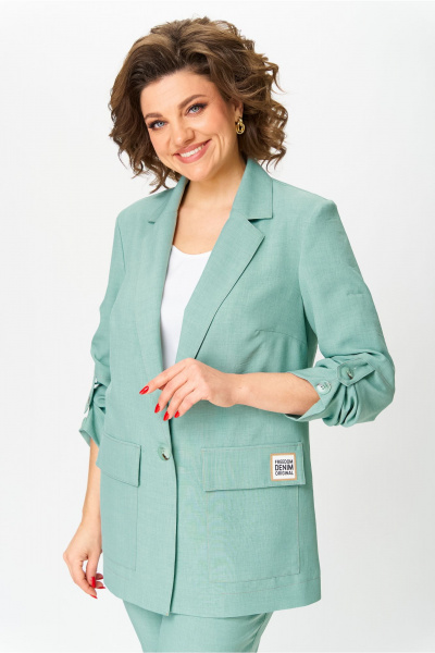 Брюки, жакет, топ Bonna Image 987/4 зеленый - фото 6