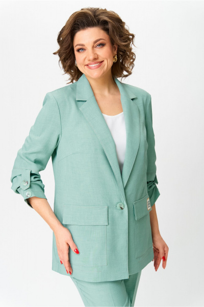 Брюки, жакет, топ Bonna Image 987/4 зеленый - фото 5