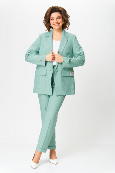 Брюки, жакет, топ Bonna Image 987/4 зеленый - фото 1