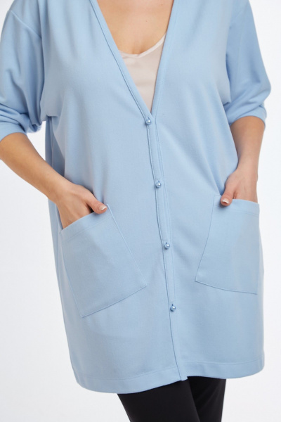 Кардиган Avenue 0336 голубой - фото 8