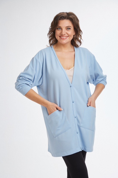 Кардиган Avenue 0336 голубой - фото 7