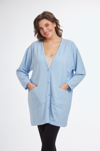 Кардиган Avenue 0336 голубой - фото 1