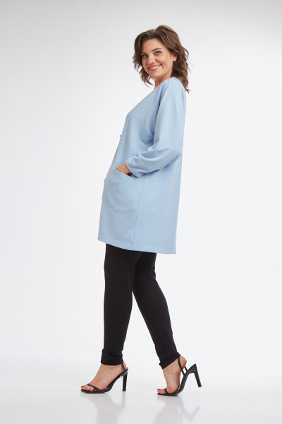 Кардиган Avenue 0336 голубой - фото 5