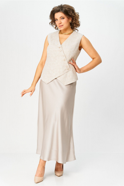 Жилет, юбка Bonna Image 961/2 бежевый - фото 13