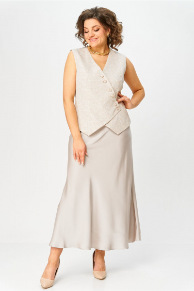 Жилет, юбка Bonna Image 961/2 бежевый - фото 11