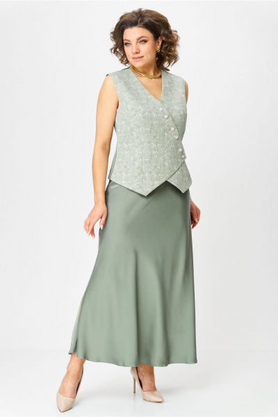 Жилет, юбка Bonna Image 961/3 зеленый - фото 13