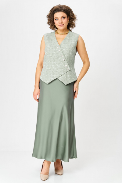 Жилет, юбка Bonna Image 961/3 зеленый - фото 11